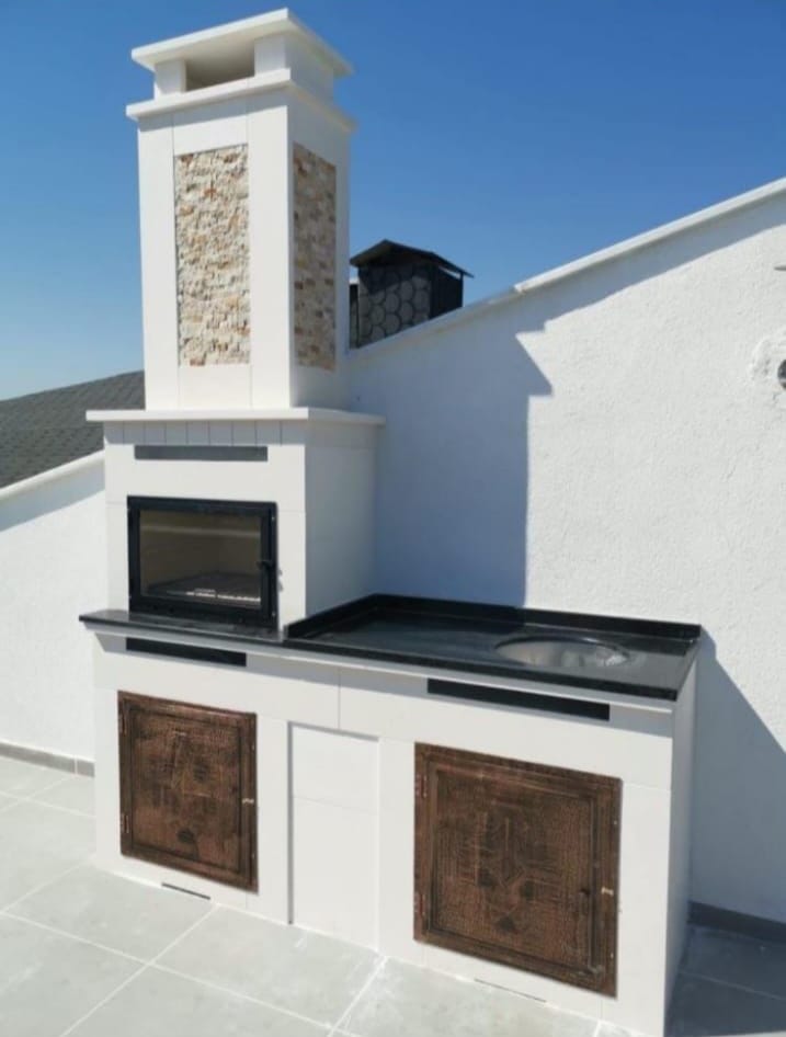 Modern Bahçe Barbeküsü Modeli