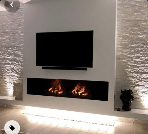 Köşe Model Elektrikli Şömine