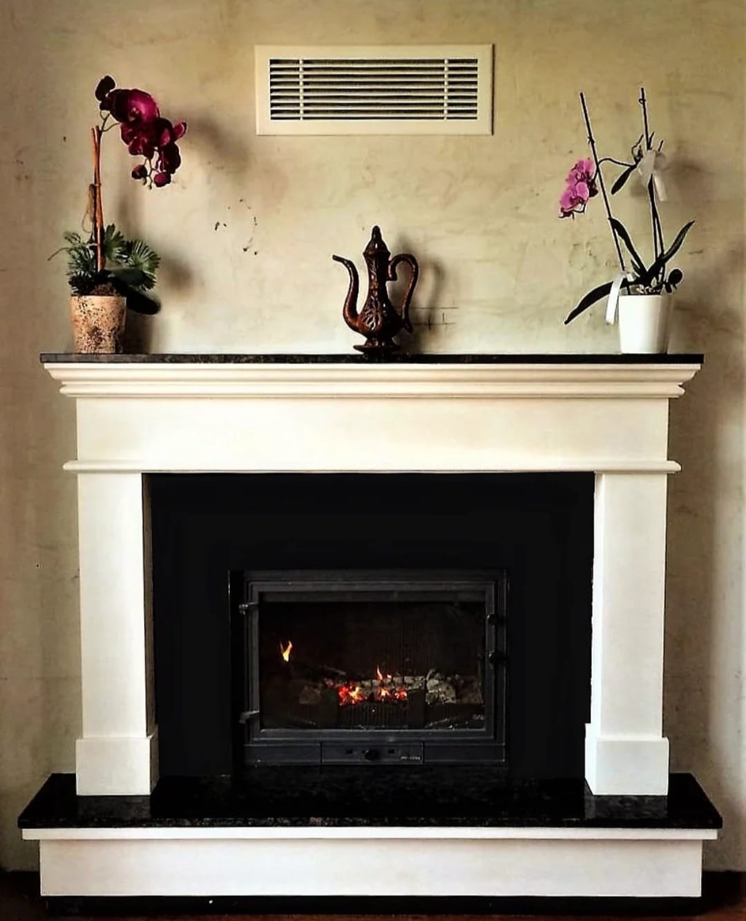 Modern Cam Detaylı Şömine