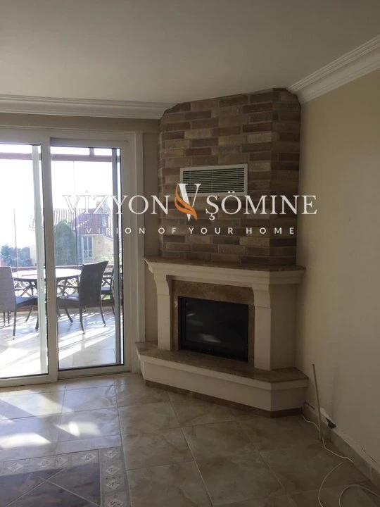 Dekoratif Tuğla Şömine Modelimiz