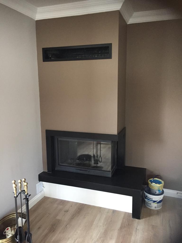 Köşe Model Modern Şömine