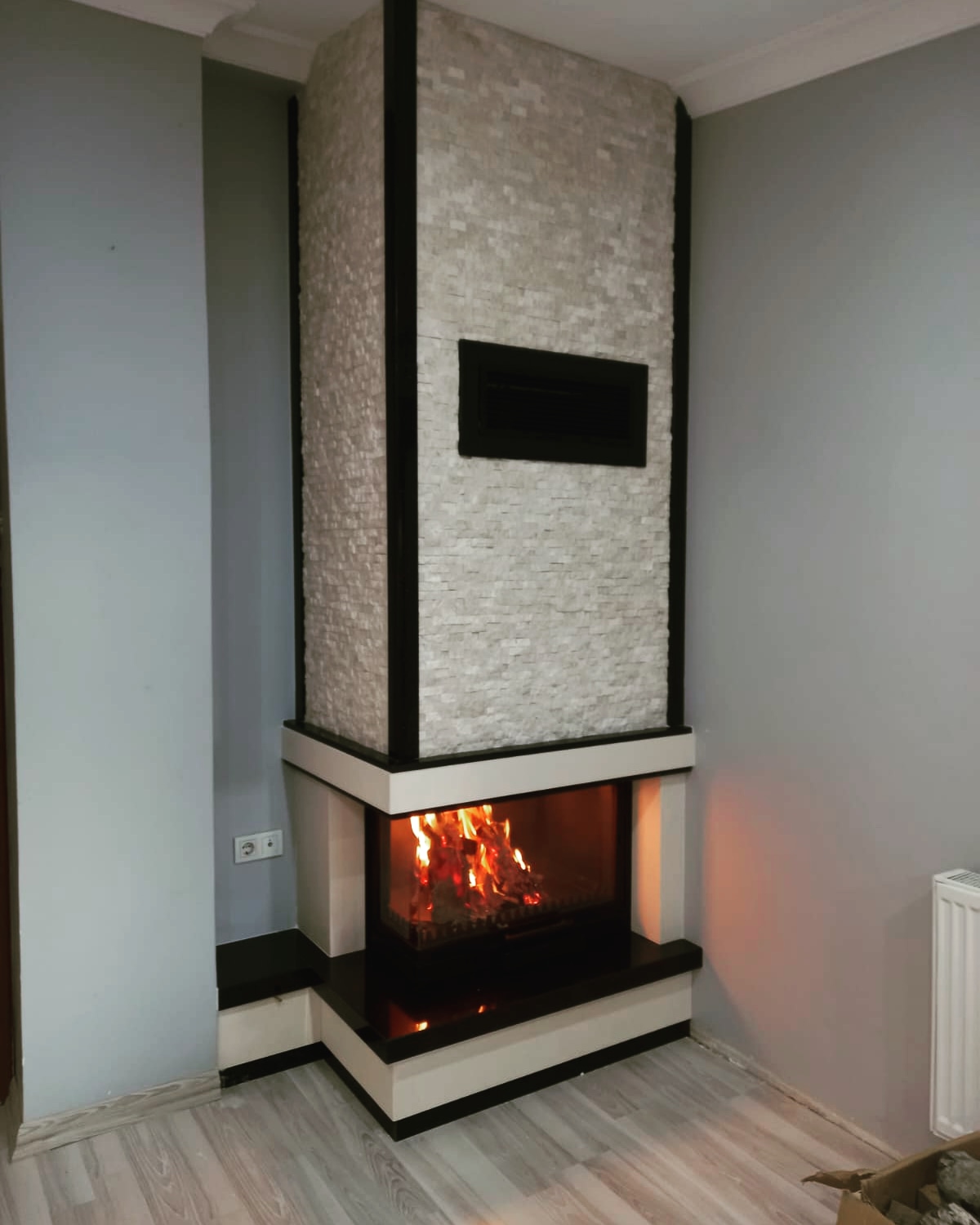 Patlatma Taşlı Şömine